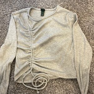 Long sleeve crop top